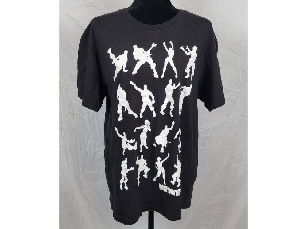 Fortnite Black Fortnight Dances Graphic Tee Men's Large